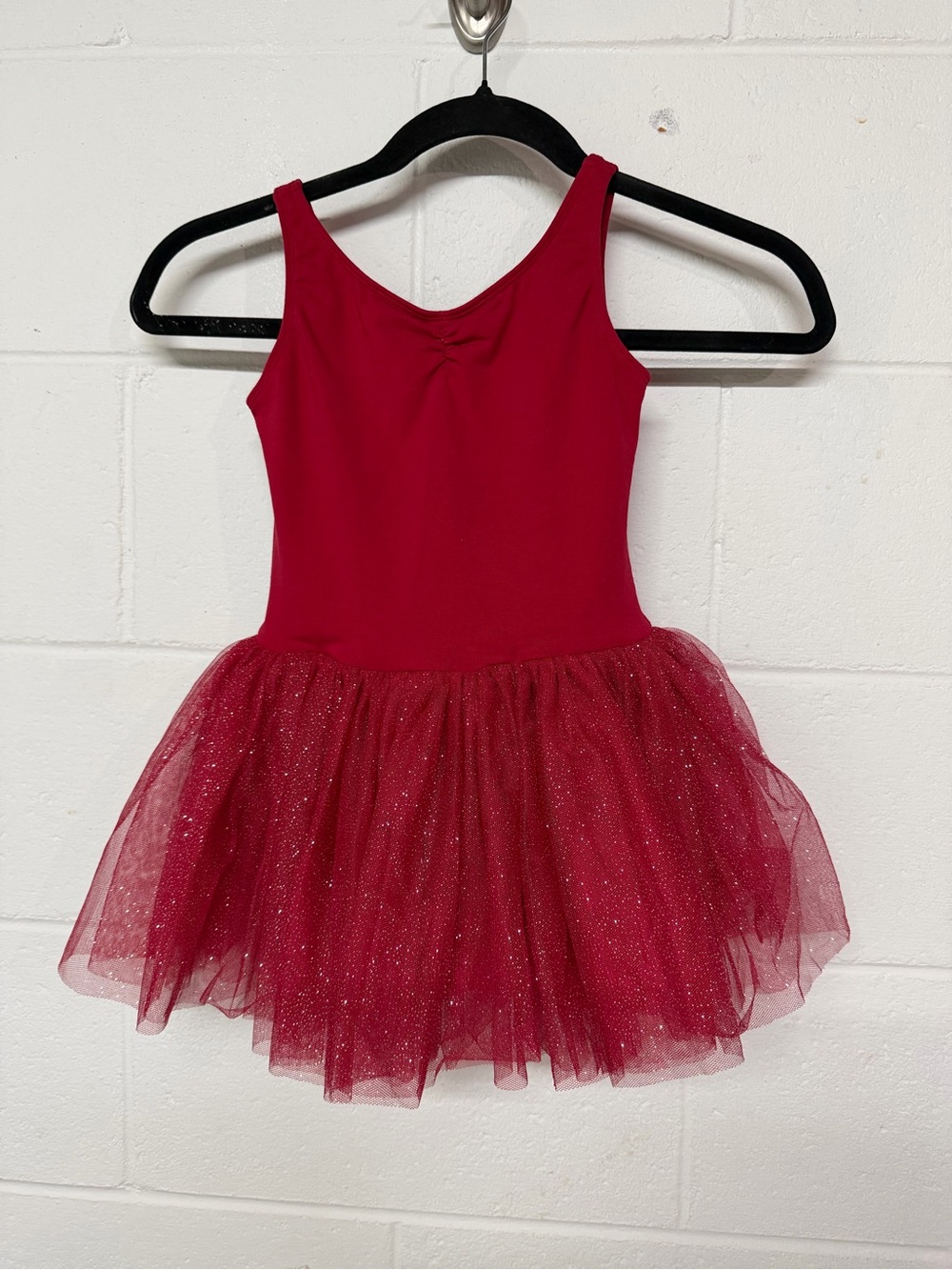 Bloch Red Sparkle Tutu Leotard Dress